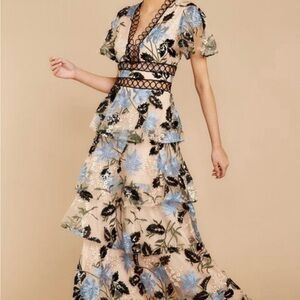 Floral Tiered Maxi Dress